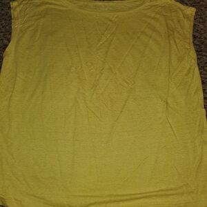 Eileen Fisher Bright Yellow Sleeveless Tank
